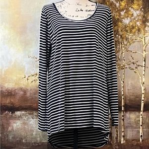 EUC LuLaRoe Striped High Low Tunic